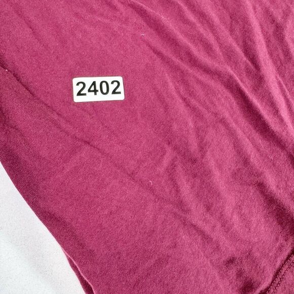 Grunt Style Tee Shirt Womens XXL Wine Listens Burgundy Crewneck Pullover - Picture 4 of 6